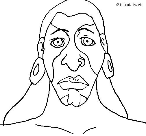 Dibuix de Home maia per Pintar on-line