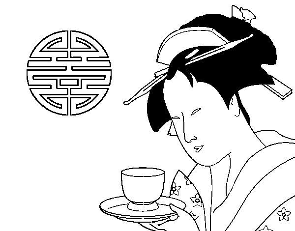 Dibuix de Hora del Sake per Pintar on-line