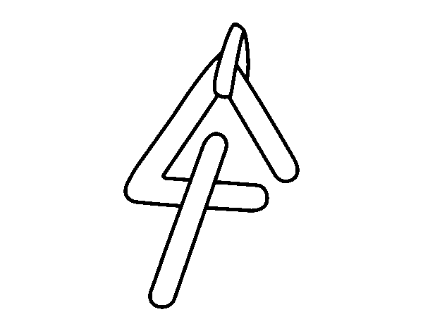 Dibuix de Instrument Triangle  per Pintar on-line