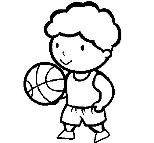 Dibuix de Jugador de bàsquet per Pintar on-line