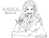 Dibuix de Karol Sevilla de Soy Luna per pintar