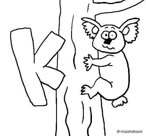 Dibuix de Koala per Pintar on-line