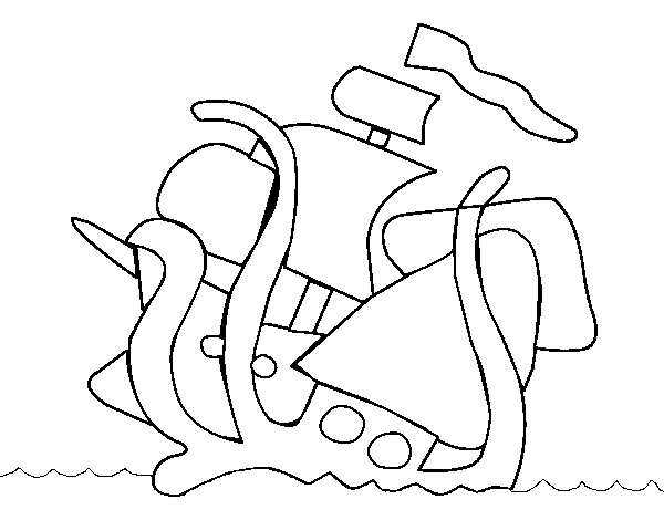 Dibuix de Kraken per Pintar on-line