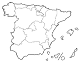 Dibujo de Les Comunitats Autònomes d'Espanya