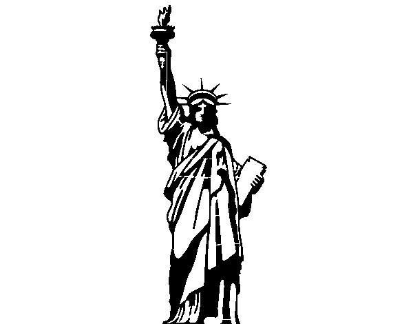 Dibuix de L'Estàtua de la Llibertat per Pintar on-line