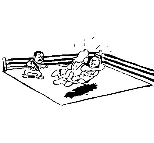Dibuix de Lluita en el ring  per Pintar on-line