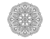 Dibuix de Mandala alhambra per pintar