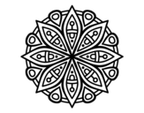 Dibuix de Mandala per la concentració per pintar