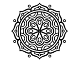 Dibuix de Mandala per meditar per pintar