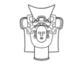 Dibujo de Màscara mexicana antiga
