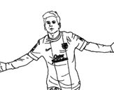Dibuix de Messi per pintar