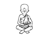 Dibuix de Mestre budista per pintar