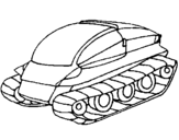 Dibuix de Nau tanc per pintar