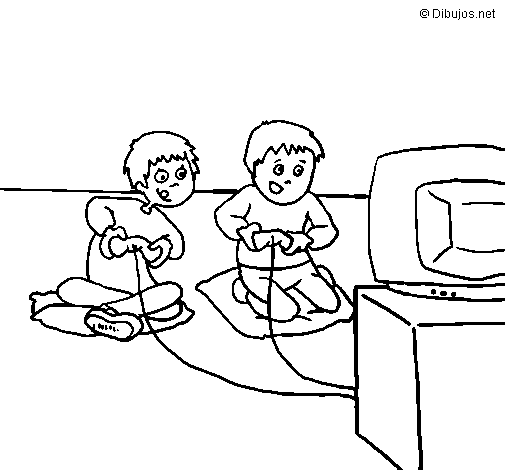 Dibuix de Nens jugant per Pintar on-line