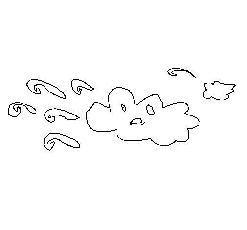 Dibuix de Núvol per Pintar on-line
