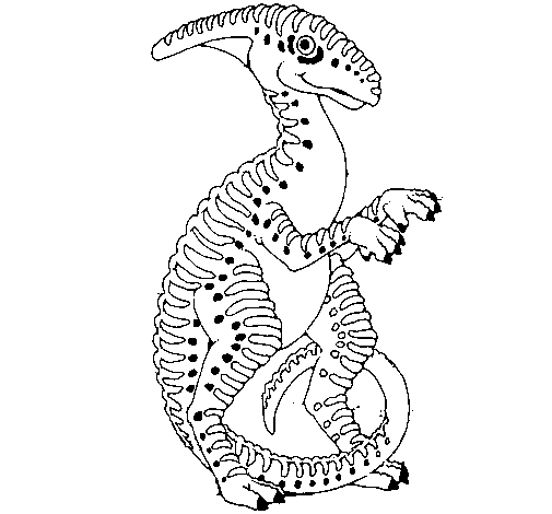 Dibuix de Parasaurolofus per Pintar on-line