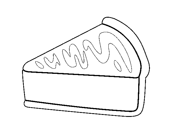 Dibuix de Pastís de caramel per Pintar on-line
