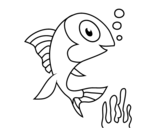 Dibuix de Peix de mar per pintar