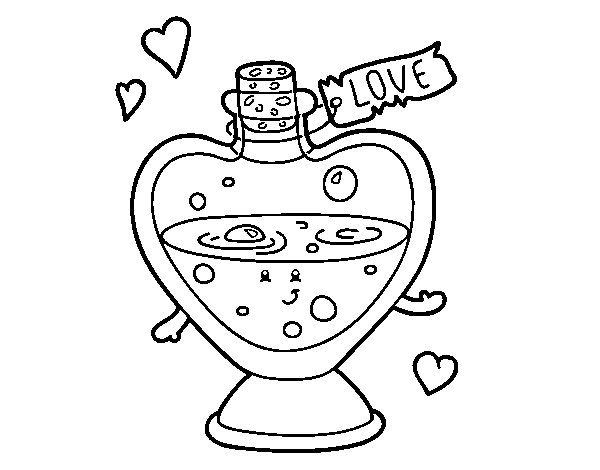 Dibuix de Poció d'amor per Pintar on-line