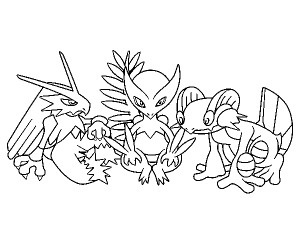 Dibuix de Pokemons per Pintar on-line