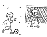 Dibujo de Porter de futbol