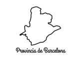 Dibuix de Província de Barcelona per pintar