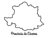 Dibuix de Província de Cáceres per pintar