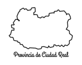 Dibuix de Província de Ciudad Real per pintar