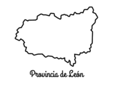 Dibuix de Província de León per pintar