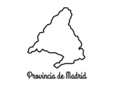 Dibuix de Província de Madrid per pintar
