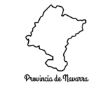 Dibuix de Província de Navarra per pintar