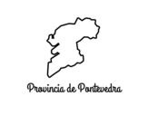 Dibuix de Província de Pontevedra per pintar
