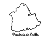 Dibuix de Província de Sevilla per pintar