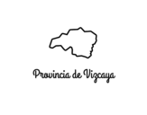 Dibuix de Província de Vizcaya per pintar