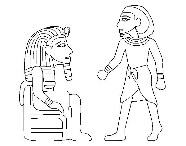 Dibuix de Reis egipcis per Pintar on-line