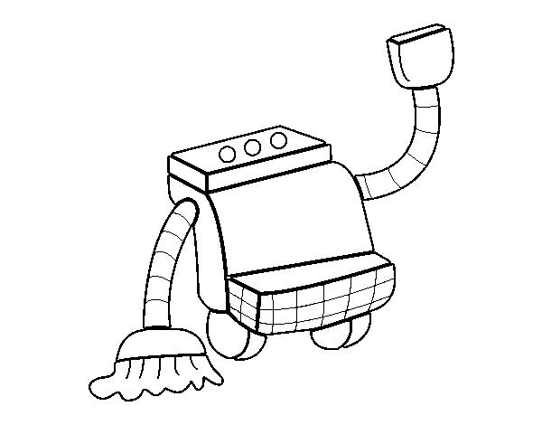 Dibuix de Robot de neteja per Pintar on-line