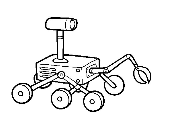 Dibuix de Robot lunar per Pintar on-line