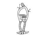 Dibuix de Robot televisor per pintar