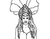 Dibuix de Shakira - Waka Waka per pintar