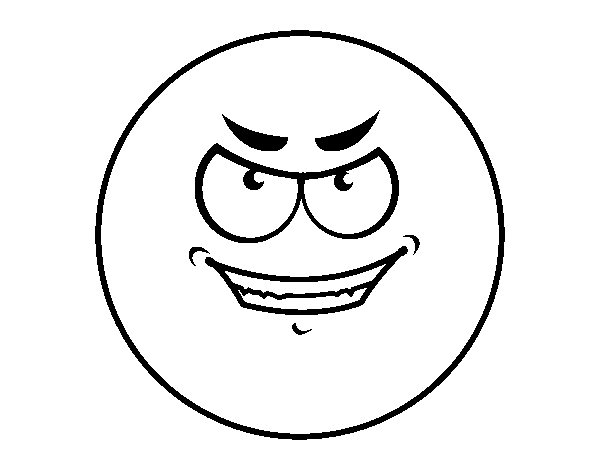 Dibuix de Smiley dolent  per Pintar on-line