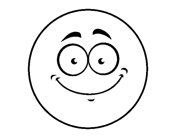 Dibuix de Smiley somrirue per Pintar on-line