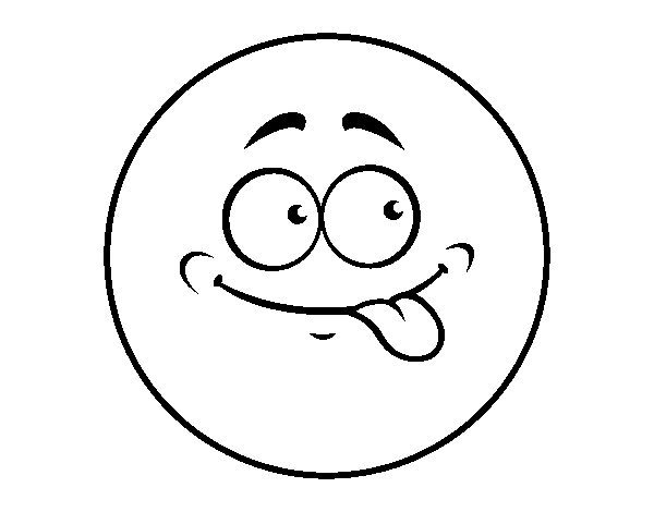 Dibuix de Smiley traient la llengua  per Pintar on-line