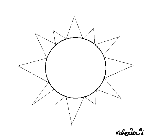 Dibuix de Sol 4a per Pintar on-line