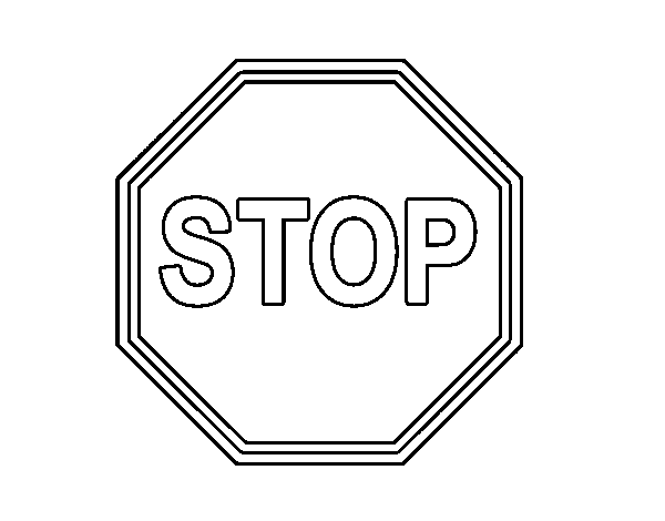 Dibuix de  Stop per Pintar on-line