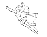 Dibuix de Súper noia volant per pintar