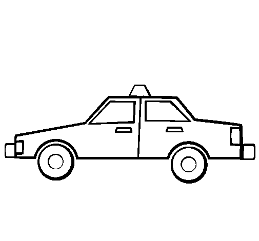 Dibuix de Taxi per Pintar on-line