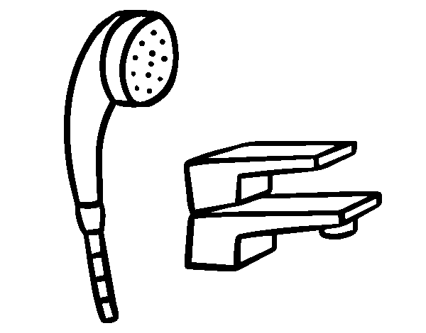 Dibuix de Telèfon de bany per Pintar on-line