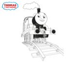 Dibuix de Thomas en marxa per pintar