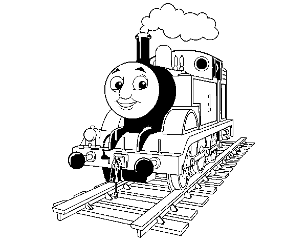 Dibuix de Thomas la locomotora per Pintar on-line
