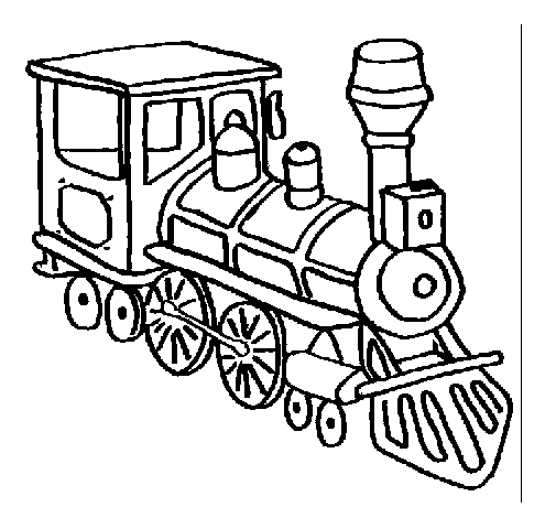 Dibuix de Tren 3 per Pintar on-line